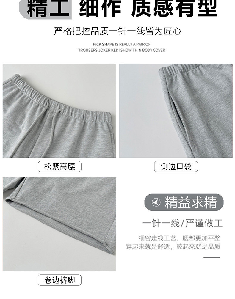 Quần short cotton dành cho phụ nữ, kiểu thoải mái, vải nhẹ, eo cao, ống rộng, phù hợp mặc vào mùa hè