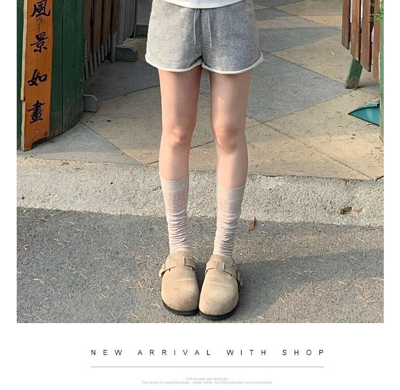 Quần short cotton dành cho phụ nữ, kiểu thoải mái, vải nhẹ, eo cao, ống rộng, phù hợp mặc vào mùa hè