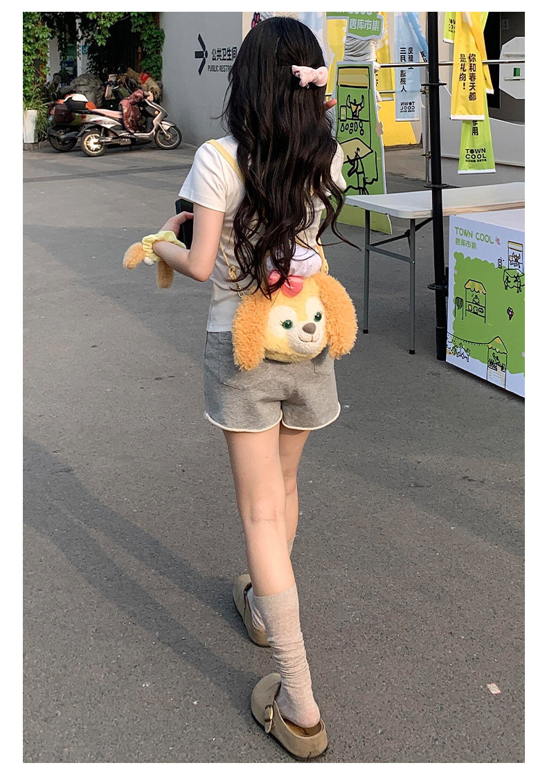Quần short cotton dành cho phụ nữ, kiểu thoải mái, vải nhẹ, eo cao, ống rộng, phù hợp mặc vào mùa hè