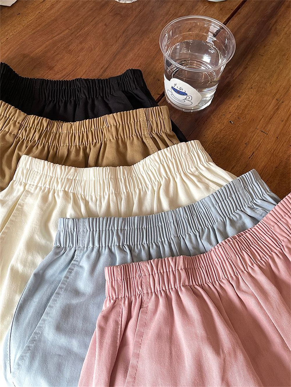 Women Cotton Cargo Shorts High Waist Wide Leg Loose Casual Summer Shorts