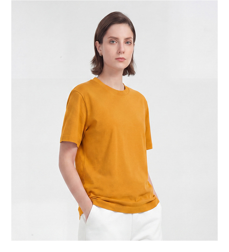 Men's Summer Cool Antibacterial Solid Crew Neck Short Sleeve T-Shirt, Cotton Blend