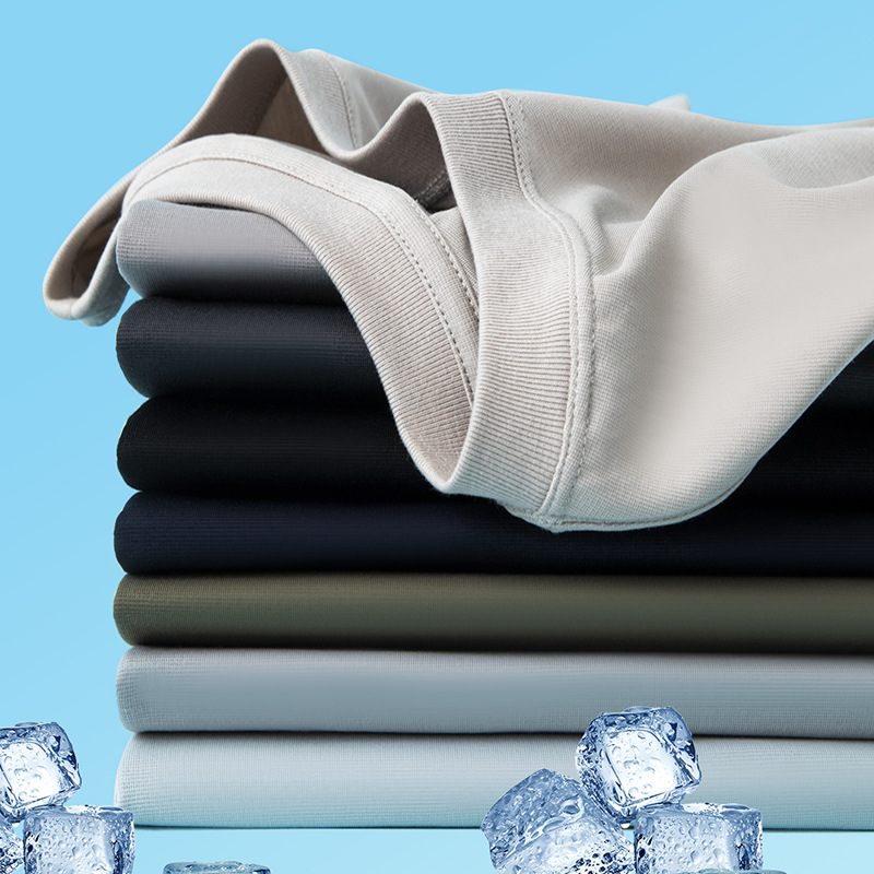 Men's Solid Color Crew Neck Short Sleeve T-Shirt, Loose Fit Thin Summer Cotton Blend Tee
