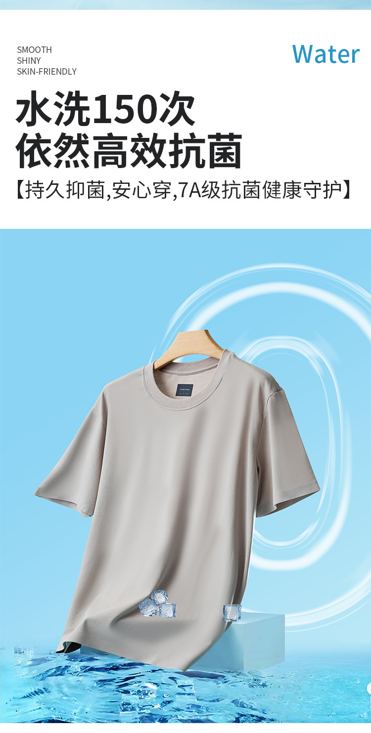 Men's Solid Color Crew Neck Short Sleeve T-Shirt, Loose Fit Thin Summer Cotton Blend Tee