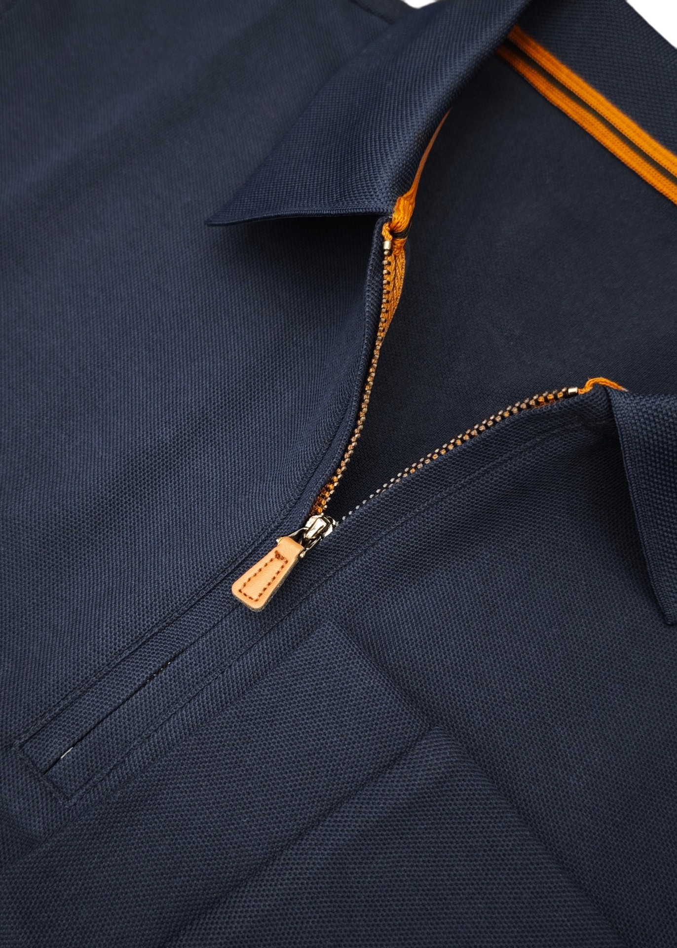 Men's Half-Zip Polo Shirt Long Sleeve Cotton Blend Knit Top for Fall and Winter Casual Wear