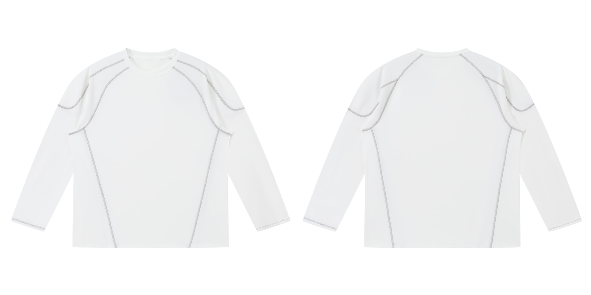 Men's Long Sleeve Athletic T-Shirt, Polyester Crew Neck Quick Dry Breathable Top for Outdoor Training and Casual Wear