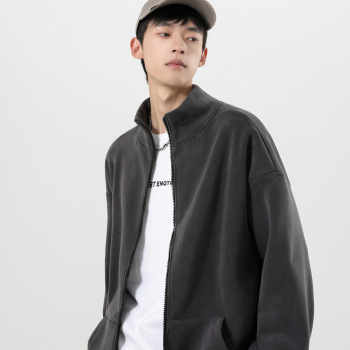 Men's Long Sleeve Cotton T-Shirt with Letter Print, Loose Fit Crew Neck Pullover for Fall