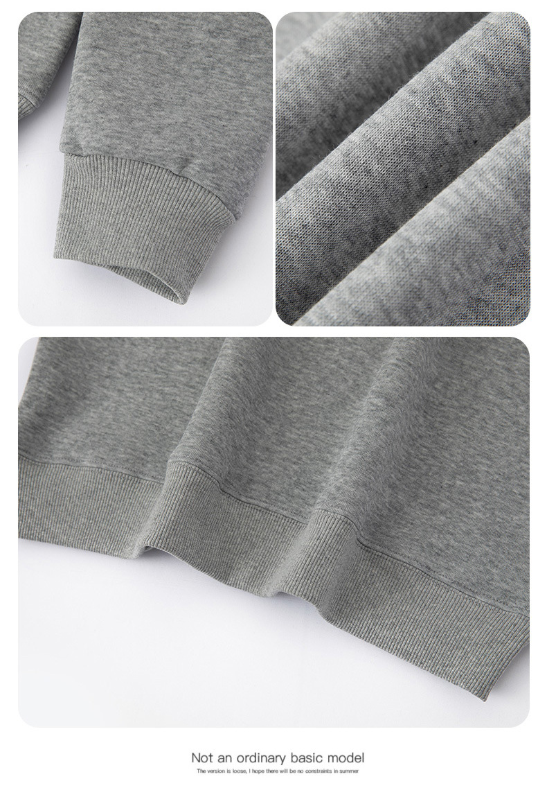 Men Fleece Lined Crew Neck Sweatshirt, Solid Color Loose Fit Pullover for Winter
