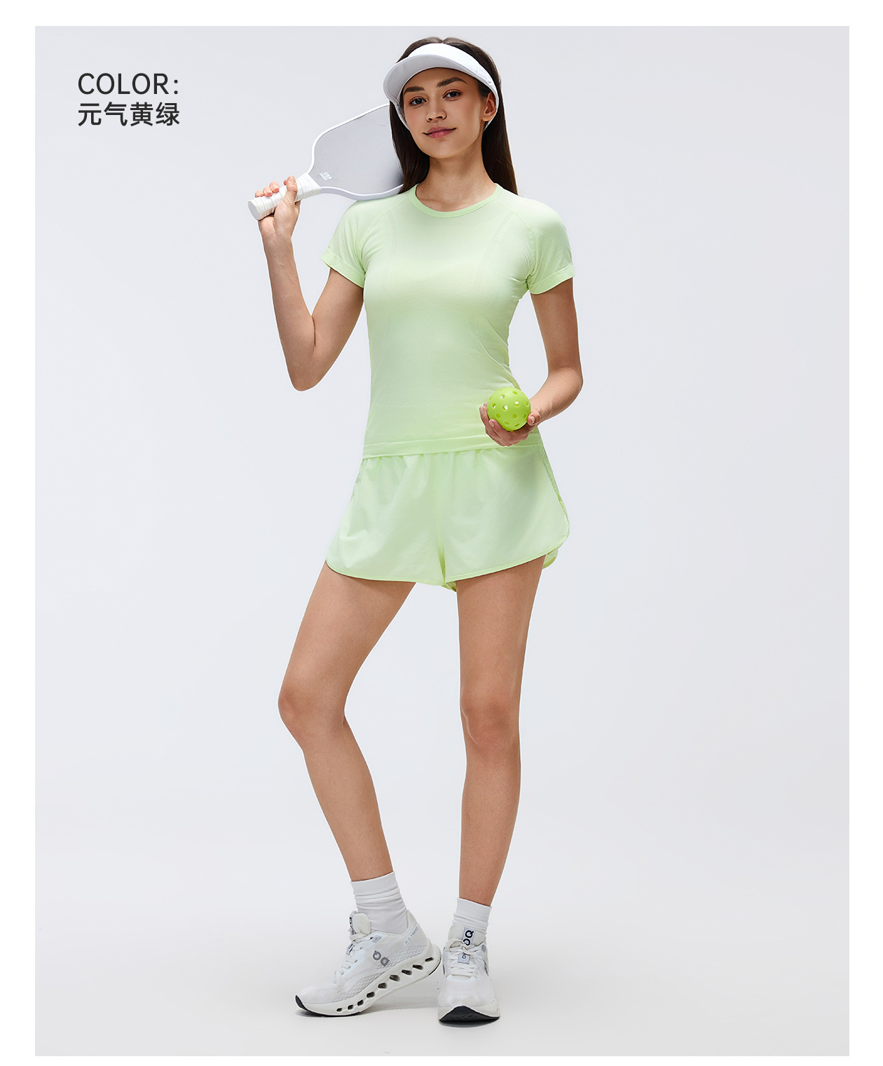 Women's Short Sleeve Crewneck Yoga T-Shirt, Breathable Slim Fit Running Gym Top S2067
