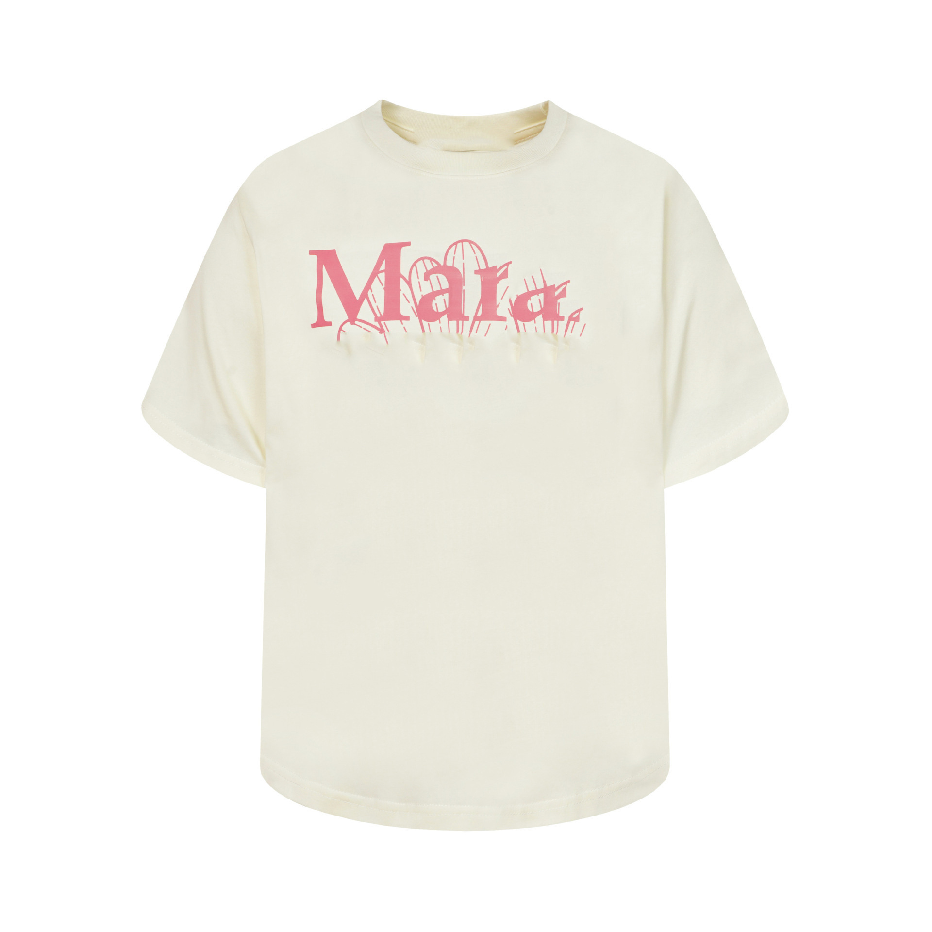Women Loose Fit Cotton Short Sleeve T-Shirt with Daisy Print Crew Neck Casual Top