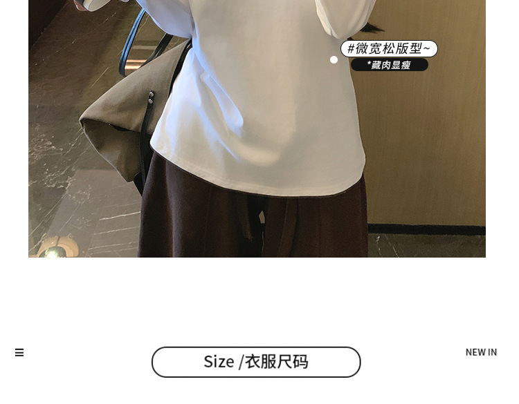 Women Cotton Long Sleeve Crew Neck T-Shirt, Loose Fit Solid Color Basic Top for Early Fall Layering