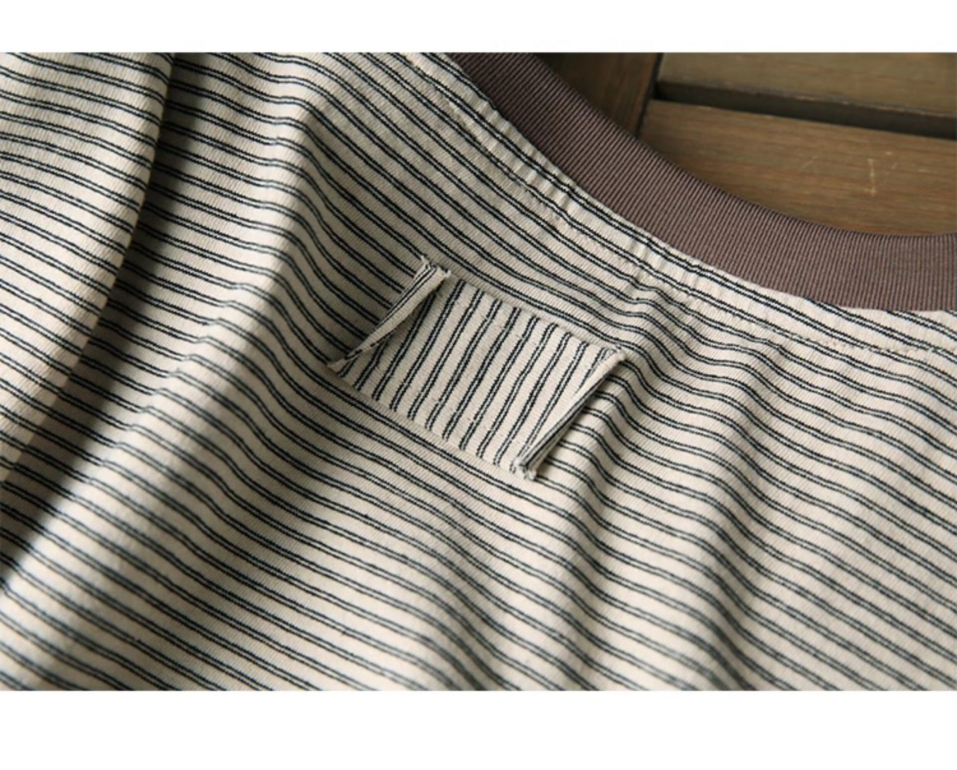Women Striped Short Sleeve T-Shirt Cotton Blend Crew Neck Loose Fit Casual Top
