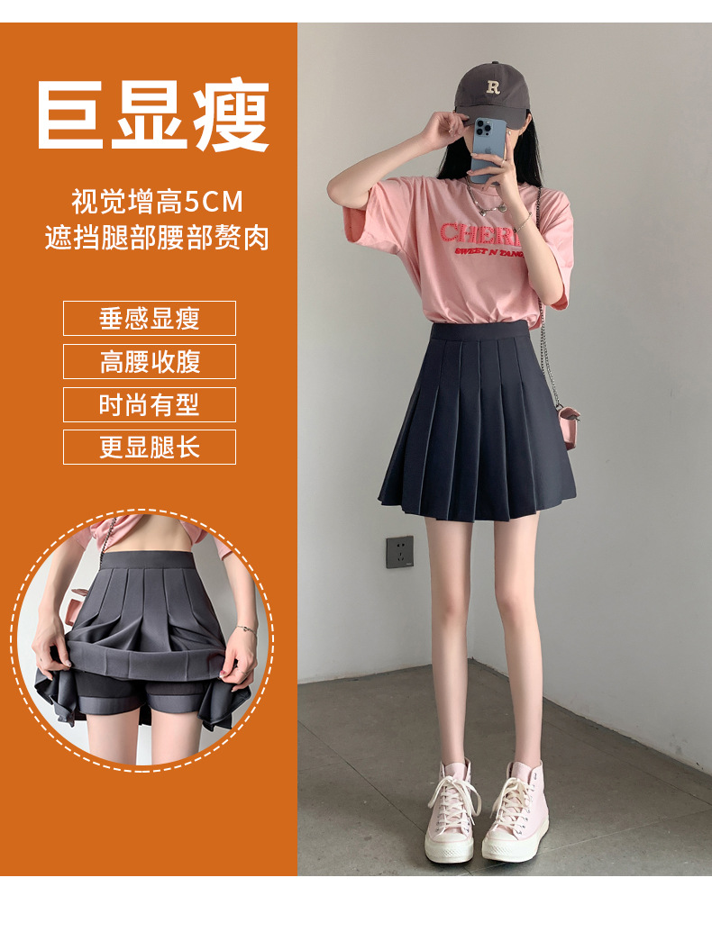 Black Pleated Mini Skirt for Women with Pockets, High Waist A-Line Short Skirt