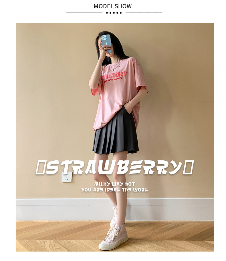 Black Pleated Mini Skirt for Women with Pockets, High Waist A-Line Short Skirt