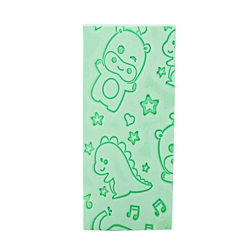 Baby Bath Sponge Brush with Cartoon Print, Soft Sponge Body Scrubber for Infants and Toddlers