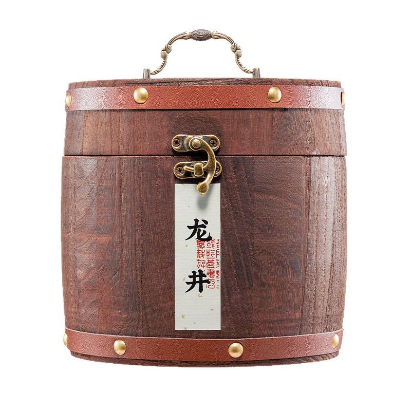 Longjing Green Tea, 250g Bucket Pack, Spring First Flush, Bean Aroma, Loose Leaf Tea for Daily Drinking or Gifting