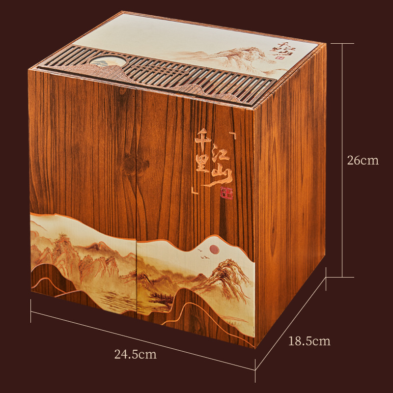 Ripe Pu-erh Tuo Cha Tea Gift Box, 370g Menghai Ripe Pu-erh Mini Tuo Tea for Home