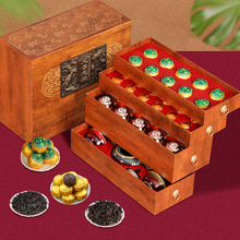 Ripe Pu-erh Tuo Cha Tea Gift Box, 370g Menghai Ripe Pu-erh Mini Tuo Tea for Home