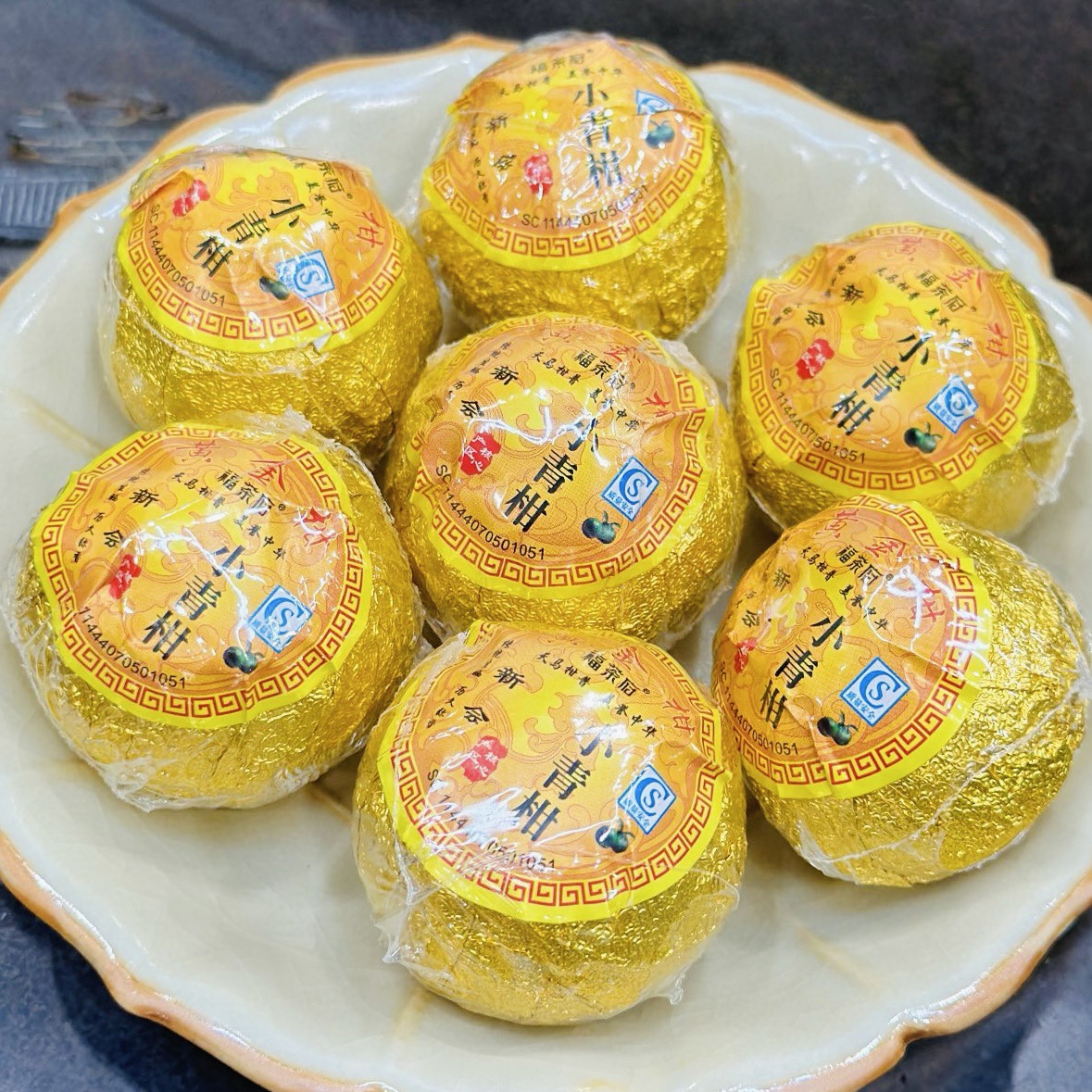 Xiao Qing Gan Mandarin Pu-erh Tea, 500g Loose Leaf Stuffed Citrus Tea from China