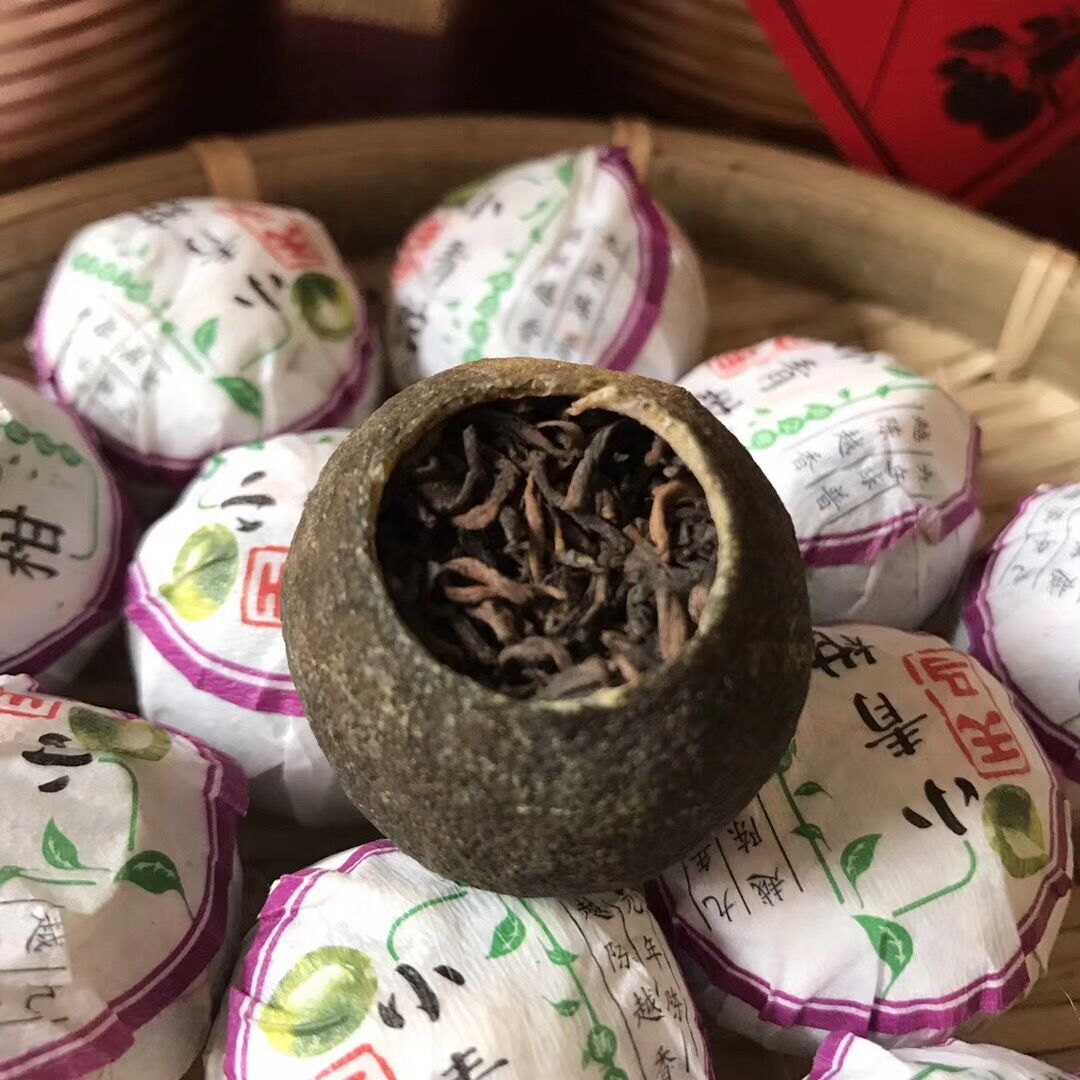 Xiao Qing Gan Mandarin Pu-erh Tea, 500g Loose Leaf Stuffed Citrus Tea from China