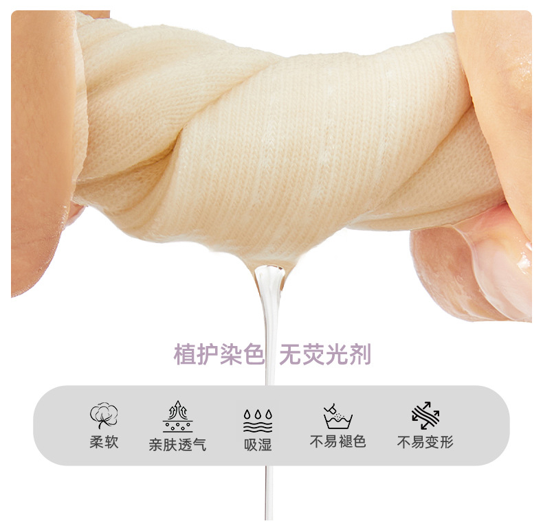 Girls Cotton Crew Socks, Thin Breathable Seamless Toe Mid-Calf Socks for Spring Autumn Winter