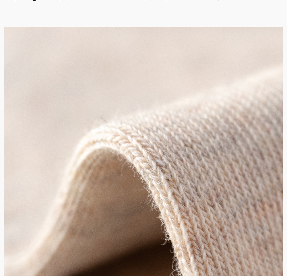 Men's 100% Cotton Mid-Calf Socks, Solid Color Antibacterial Breathable Crew Socks for Business and Casual Wear