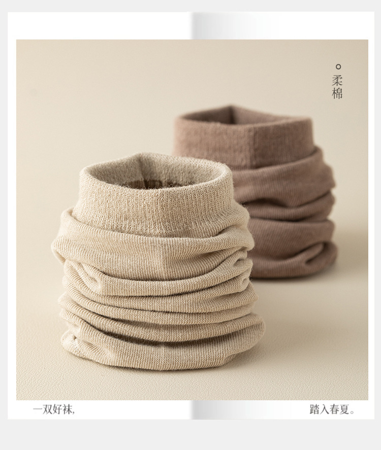 Men's Cotton Low Cut Ankle Socks, Solid Color Thin Breathable Sweat-Absorbent Short Socks for Spring and Summer