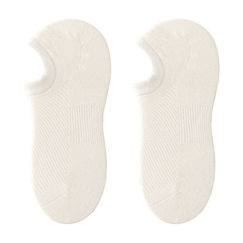 Men's Cotton No-Show Ankle Socks, Thin Breathable Sweat-Absorbing Casual Short Socks for Summer