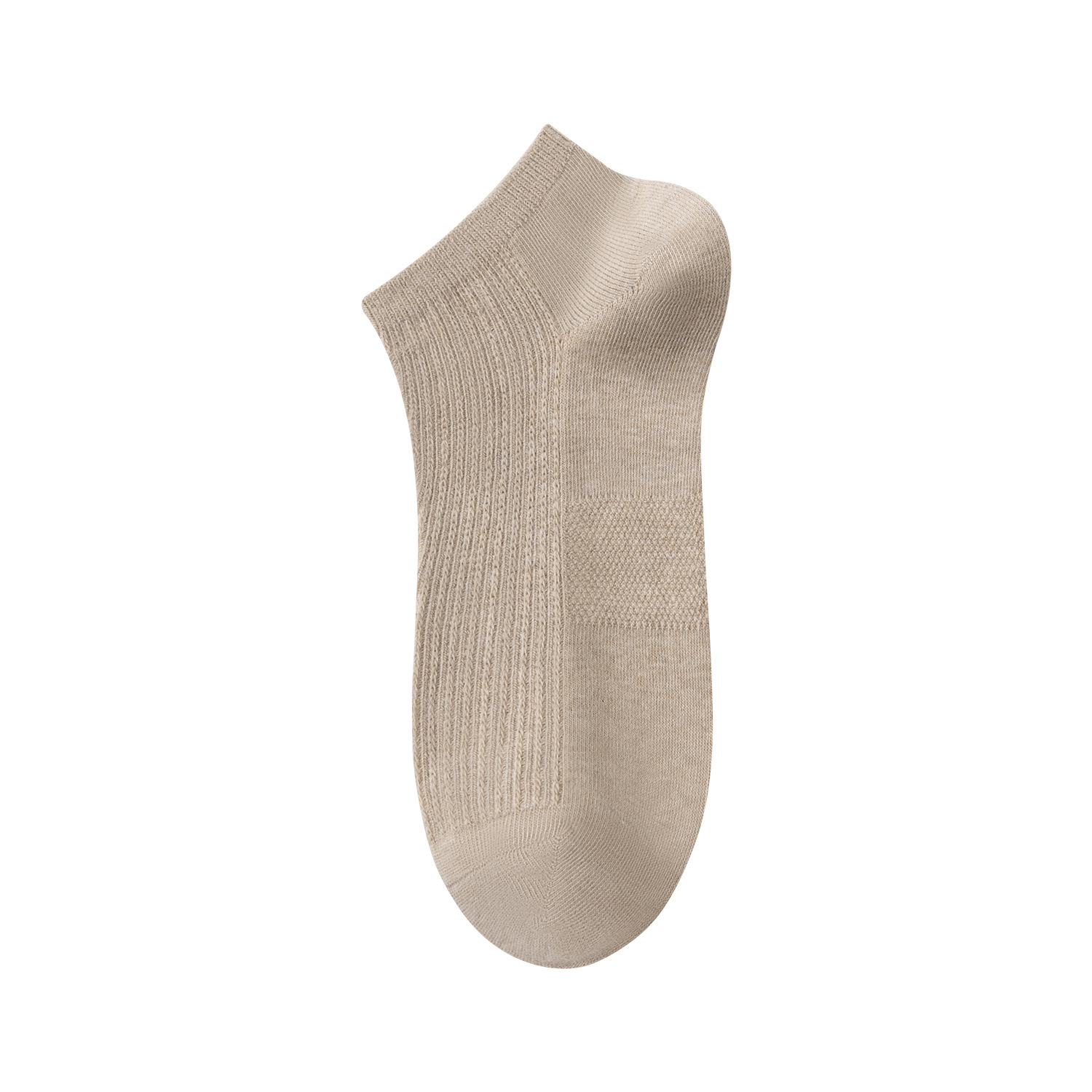 Men's Cotton No-Show Boat Socks, Breathable Anti-Odor Short Socks for Summer, 39-44