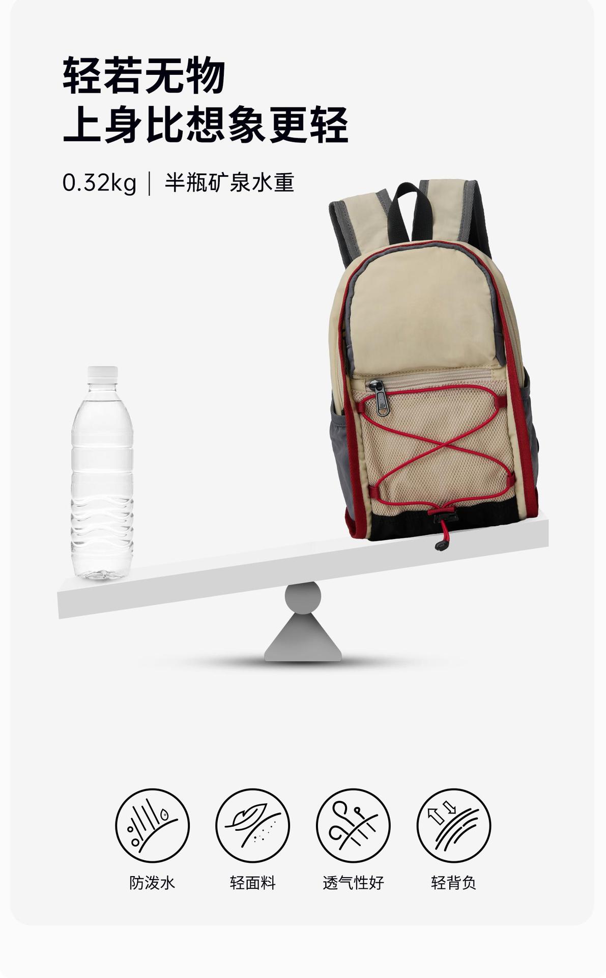 Lightweight Nylon Hiking Backpack, 36-55L Multi-Functional Outdoor Travel Daypack for Men and Women