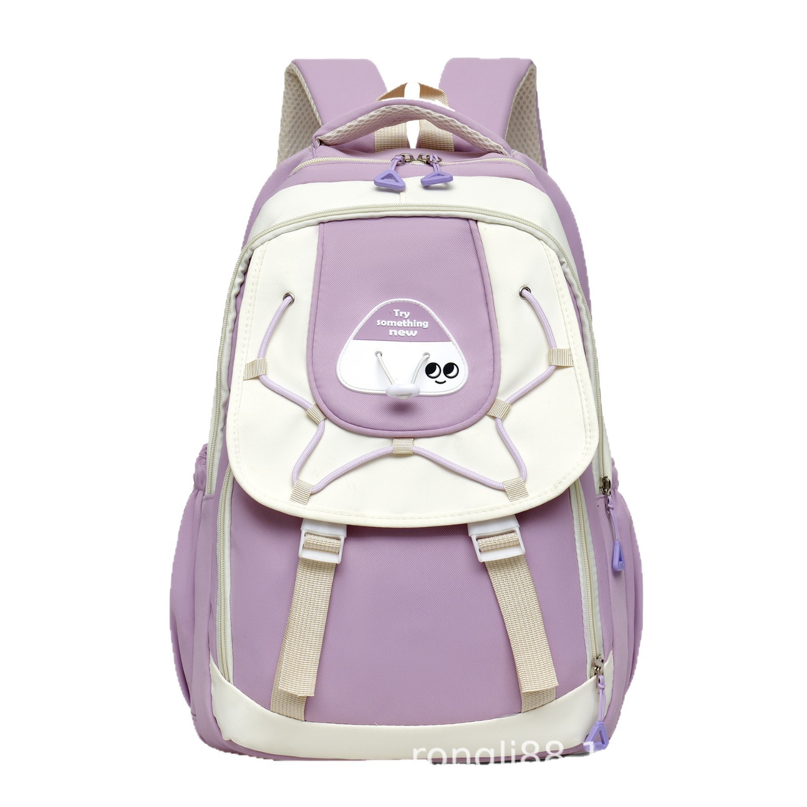 Minimalist Nylon Backpack for College Students, Lightweight Casual Travel Daypack Fits 10-Inch Laptop