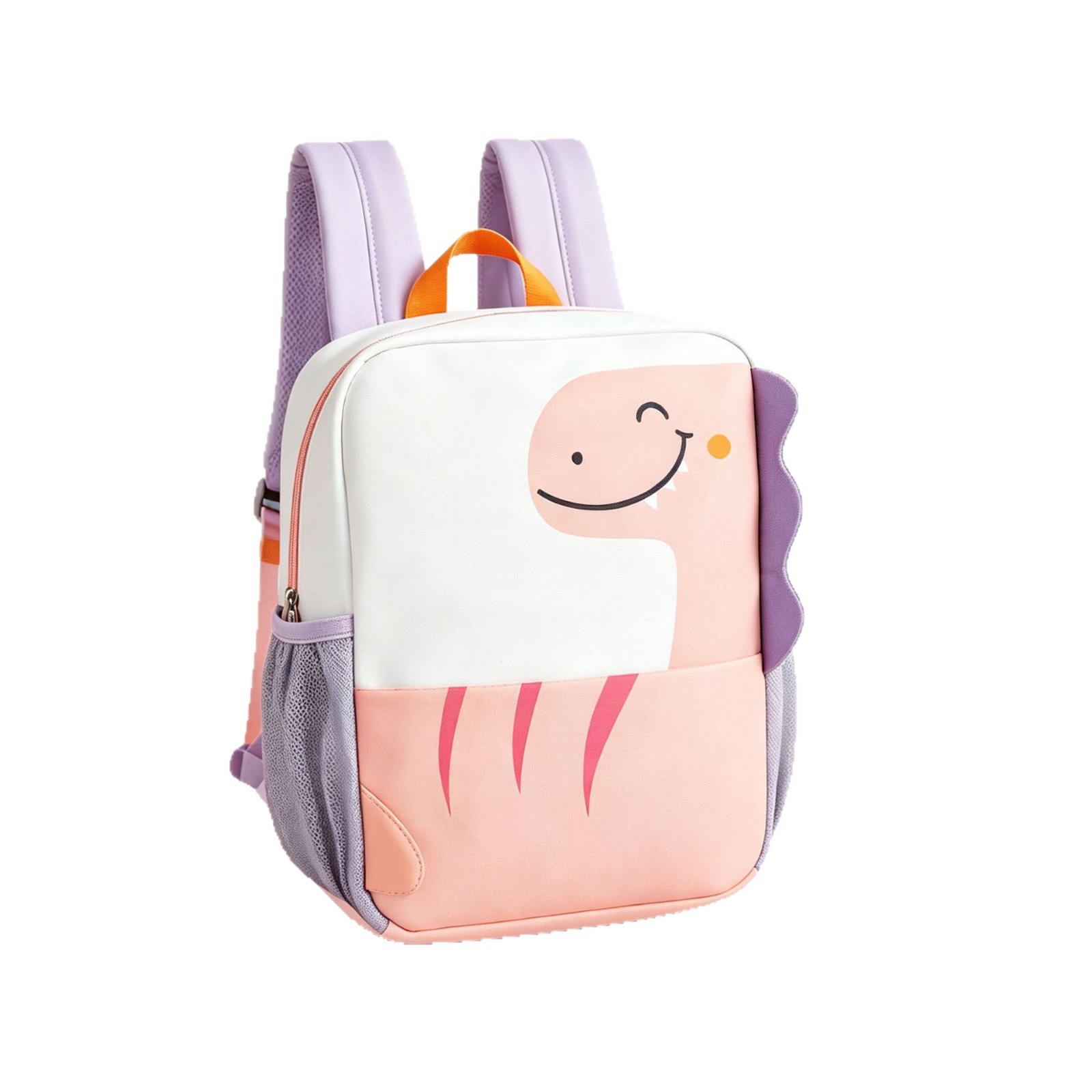 Kids Dinosaur Backpack for Kindergarten, Oxford Cloth Cartoon School Bag with Wear-Resistant Curved Shoulder Straps