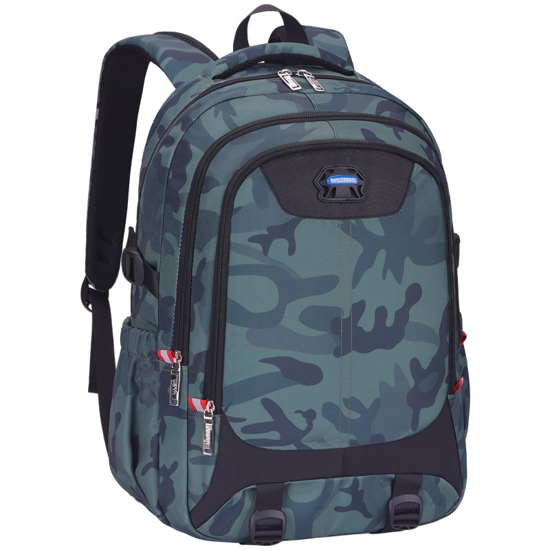 Bafunn Camouflage Backpack for Students, 20-35L Large Capacity School Bag with 16 Inch Laptop Compartment for Teens and