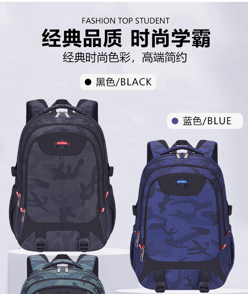 Bafunn Camouflage Backpack for Students, 20-35L Large Capacity School Bag with 16 Inch Laptop Compartment for Teens and