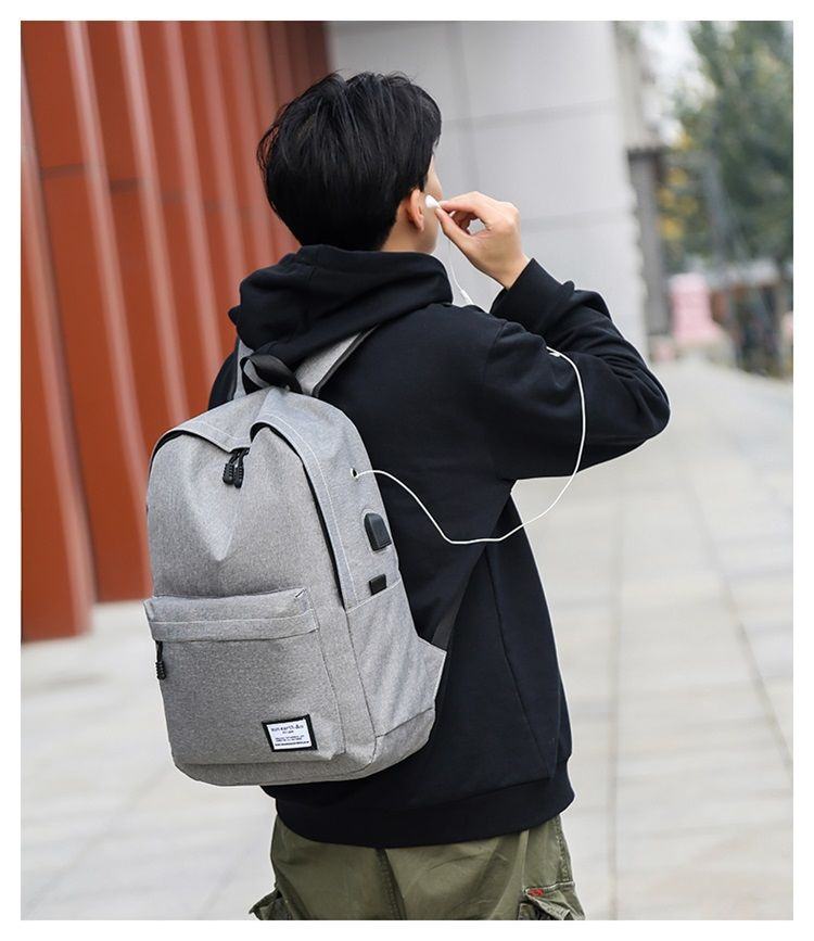 Oxford Cloth Backpack for Teens, 20-35L Large Capacity School Bag with 15-Inch Laptop Compartment, Unisex Casual Travel