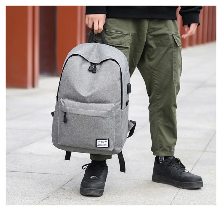 Oxford Cloth Backpack for Teens, 20-35L Large Capacity School Bag with 15-Inch Laptop Compartment, Unisex Casual Travel