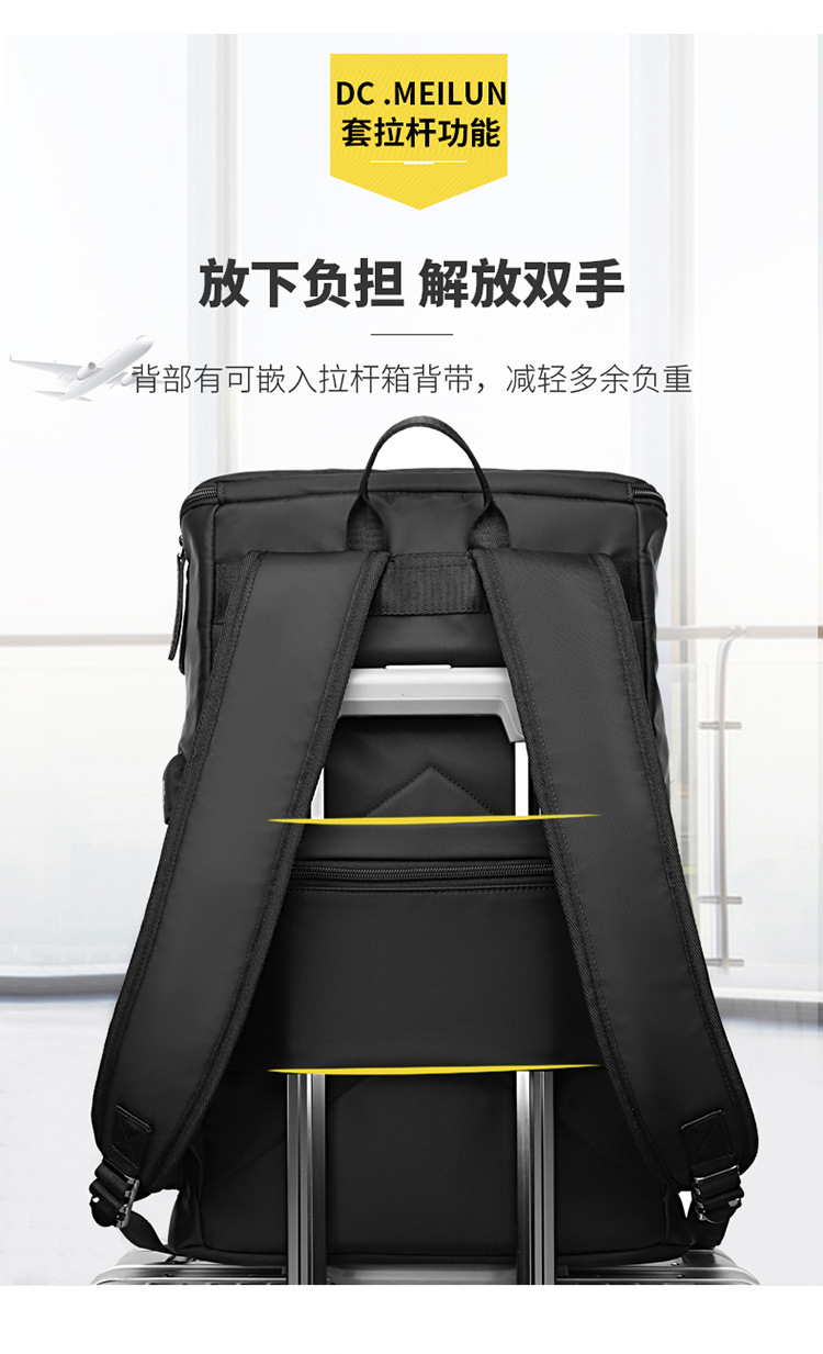 Waterproof Oxford Backpack for Men, 15.6 Inch Laptop Bag, 20-35L Large Capacity Travel School Backpack