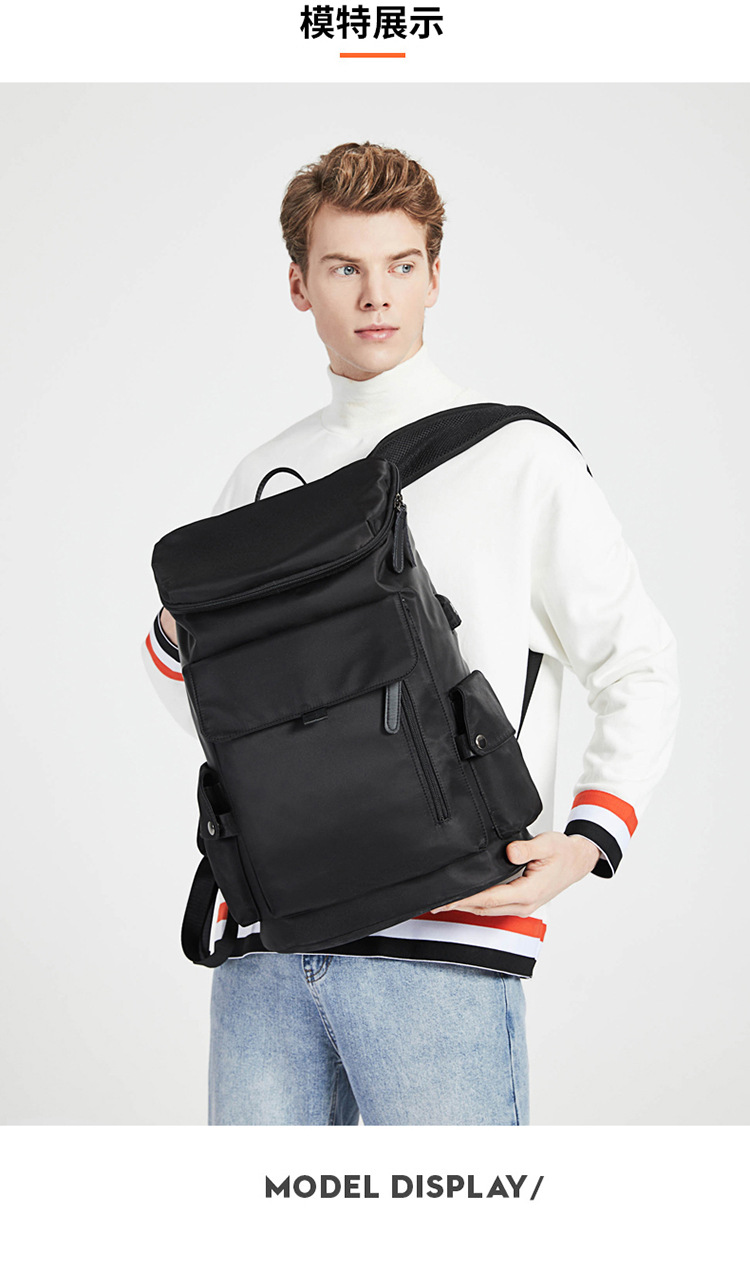 Waterproof Oxford Backpack for Men, 15.6 Inch Laptop Bag, 20-35L Large Capacity Travel School Backpack