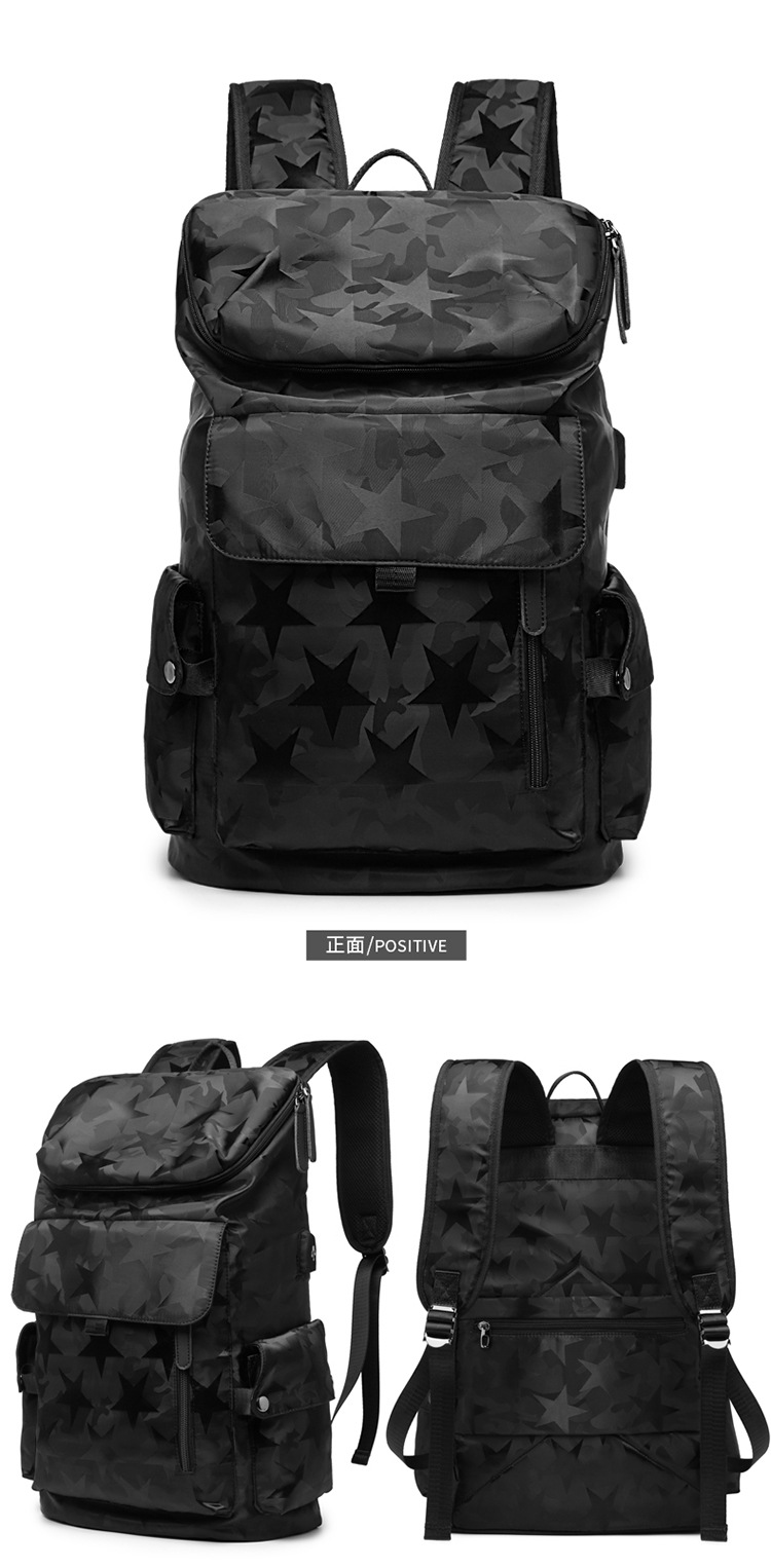 Waterproof Oxford Backpack for Men, 15.6 Inch Laptop Bag, 20-35L Large Capacity Travel School Backpack