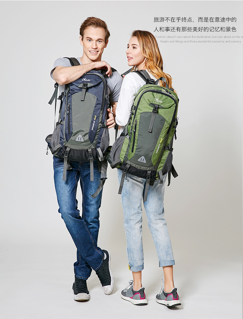 40L Hiking Backpack for Men and Women, Lightweight Nylon Trekking Daypack with Breathable Suspension Carry System for