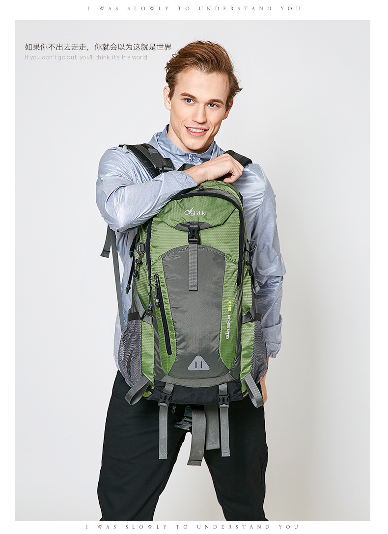 40L Hiking Backpack for Men and Women, Lightweight Nylon Trekking Daypack with Breathable Suspension Carry System for