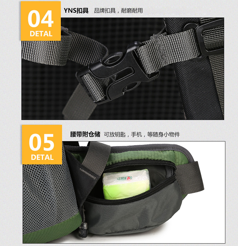 40L Hiking Backpack for Men and Women, Lightweight Nylon Trekking Daypack with Breathable Suspension Carry System for