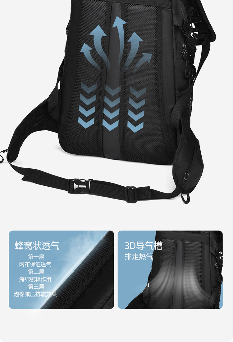 Feisha Oxford Cloth Hiking Backpack for Men and Women, Breathable Multi-Function Outdoor Travel Daypack Under 20L