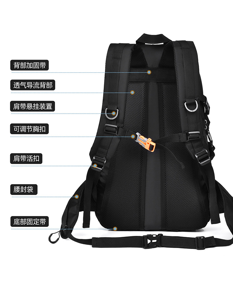 Feisha Oxford Cloth Hiking Backpack for Men and Women, Breathable Multi-Function Outdoor Travel Daypack Under 20L
