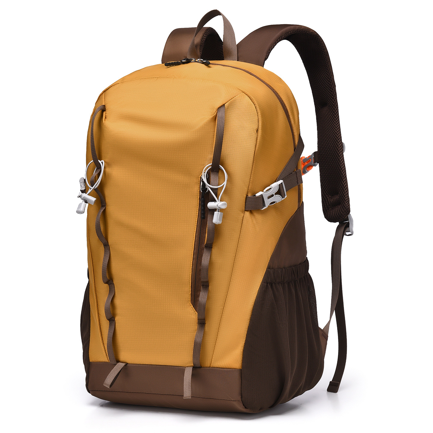 Feisha 20-35L Hiking Backpack, Water-Resistant Nylon Daypack for Men and Women, Breathable Outdoor Trekking Bag