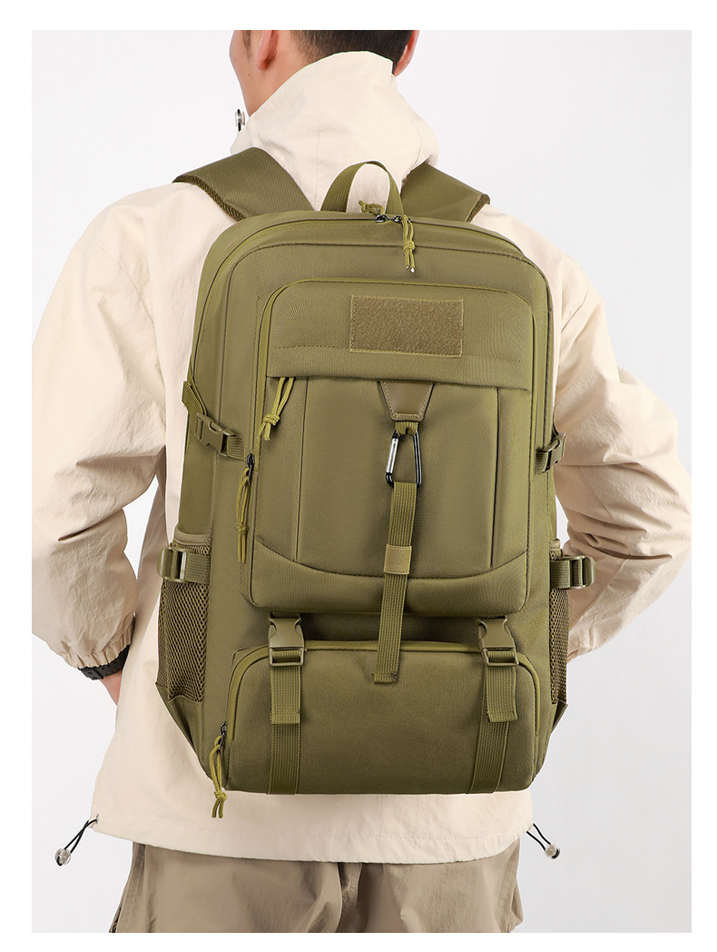 Oxford Cloth Hiking Backpack 20-35L Breathable Tactical Daypack for Outdoor Trekking and Travel