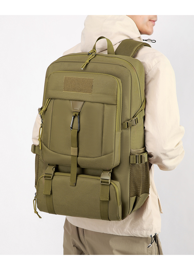 Oxford Cloth Hiking Backpack 20-35L Breathable Tactical Daypack for Outdoor Trekking and Travel