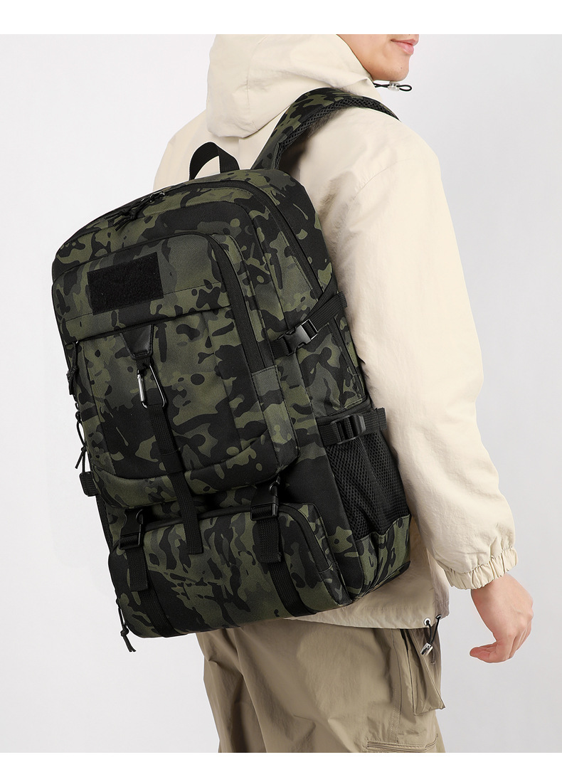 Oxford Cloth Hiking Backpack 20-35L Breathable Tactical Daypack for Outdoor Trekking and Travel