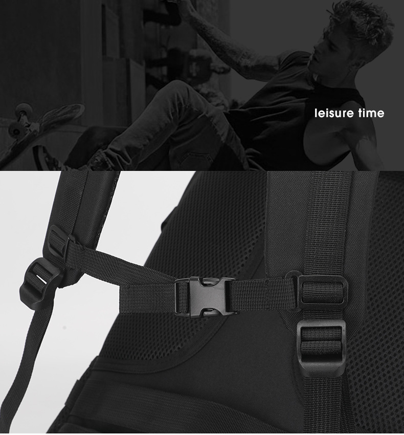 Oxford Cloth Hiking Backpack 20-35L Breathable Tactical Daypack for Outdoor Trekking and Travel