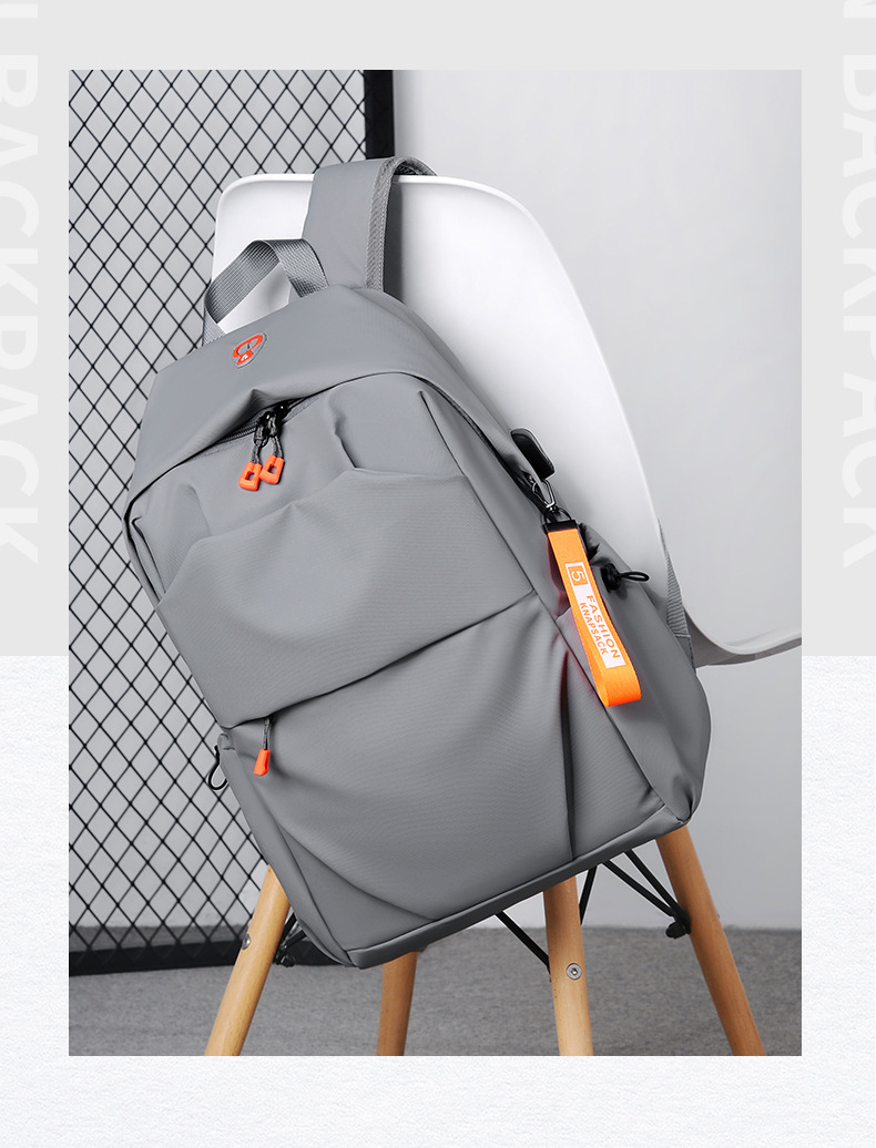 Water-Resistant Oxford Cloth Commuter Backpack, 20-35L Large Capacity Laptop Backpack for Travel and School