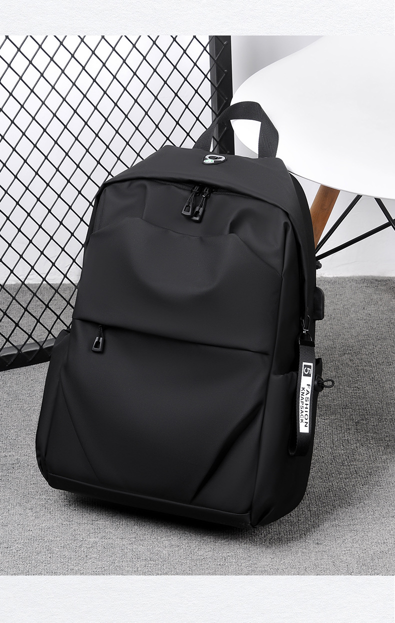 Water-Resistant Oxford Cloth Commuter Backpack, 20-35L Large Capacity Laptop Backpack for Travel and School